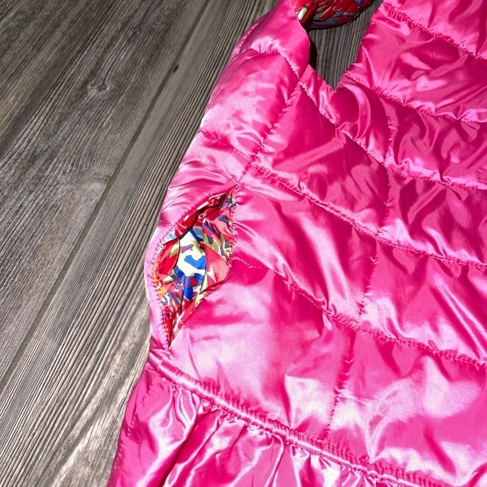Lilly Pulitzer Pink Ruffle Puffer Vest - Picture 9 of 9